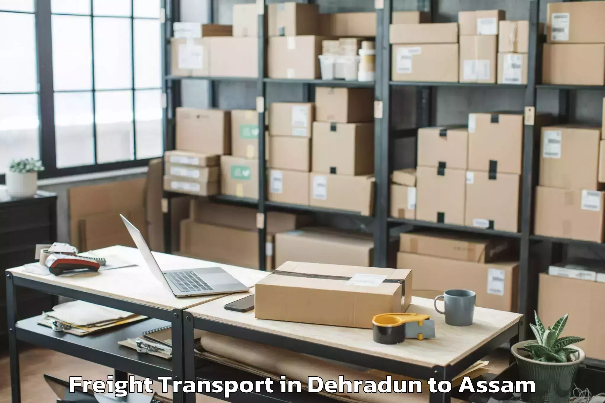 Top Dehradun to Abhilashi University Jorhat Freight Transport Available